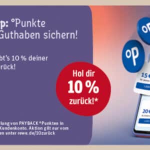 Ab 16.09.-13.10.24 REWE PAYBACK PUNKTE einlösen & 10% zurück