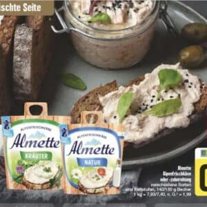 Edeka - Almette Frischkäse verschiedene Sorten für 0,81 € mit App