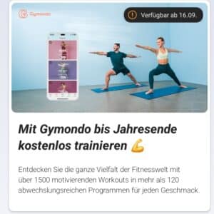 Telekom Magenta Moments "mit Gymondo bis Jahresende gratis trainieren" *ab 16.09.24*