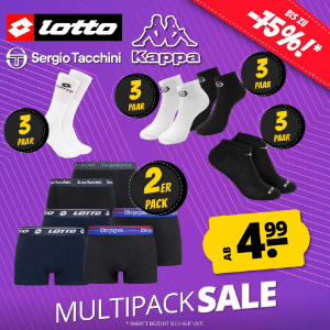 SportSpar: Multipacks von Lotto, Sergio Tacchini & Kappa ab 4,99€