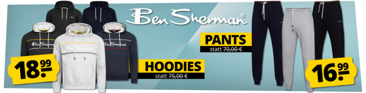 SportSpar: Ben Sherman Hoodies & Jogginghosen im Sale