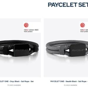 20 € auf ein Paycelet-Armband mit Bezahlfunktion