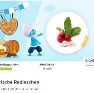 0,40€ Cashback auf Radieschen bei Marktguru