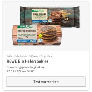 REWE Produkttest - REWE Bio Hafercookies