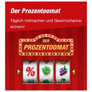 Toom Prozentoomat - Gewinnspiel - Sachpreise, Geschenkgutscheine und Rabattcoupons zu gewinnen! 🍀