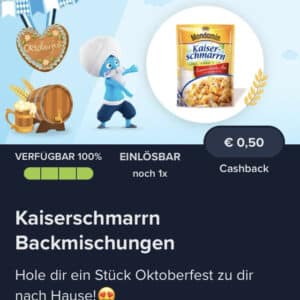 0,50€ Cashback auf Kaiserschmarrn bei Marktguru