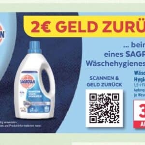 2€ GELD ZURÜCK beim Kauf eines SAGROTAN im Wasgau Markt