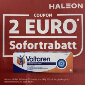 2€ Rabatt auf Voltaren Schmerzgel forte Apotheke