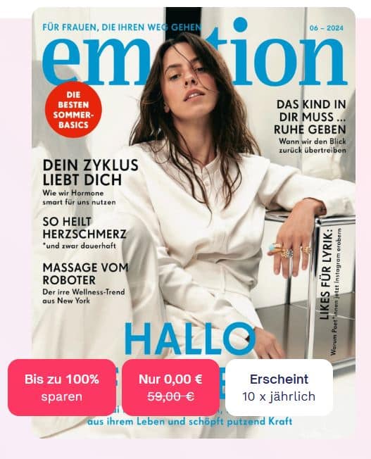 Cover der Zeitschrift emotion