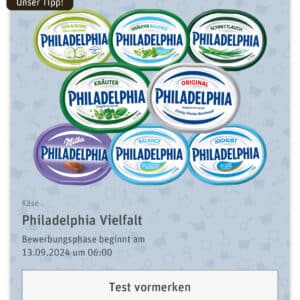 REWE Produkttest - Philadelphia Vielfalt