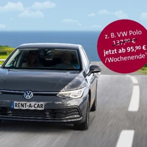 VW FS | Rent-a-Car: Günstiger Wochenendtarif ab 95,90 € inkl. 1.000 Kilometer