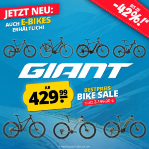 🚲 Giant Bestpreis Fahhrad Sale ab 429,99€ | auch E-Bikes