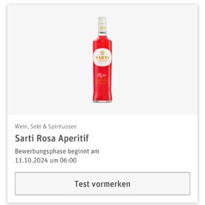 REWE Produkttest - Sarti Rosa Aperitif