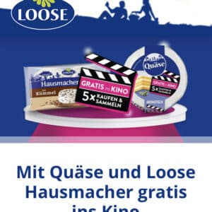 gratis MovieChoice Kinogutschein mit 5x Loose Quäse