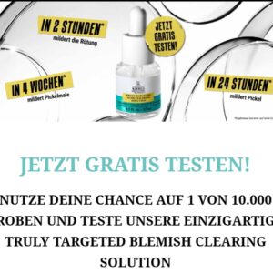 Nur noch heute! 🚀 1 von 10.000 Kiehl’s Gratisproben Truly Targeted Blemish-Clearing Solution gewinnen