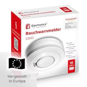 Ei Electronics Ei650 Rauchwarnmelder, Rauchmelder, Stand-Alone-Gerät mit Batterie für 10 Jahre, Testsieger Stiftung Warentest für 18,99€ (statt 23,83€)