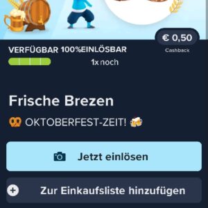 0,50€ Rabatt auf frische Brezeln