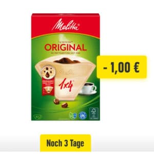 Edeka 1€ Rabatt auf Melitta Filtertüten bis 6.10.24