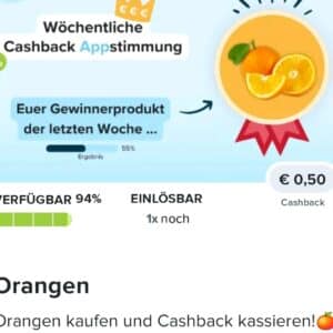 0,50€ Cashback auf frische Orangen bei Marktguru