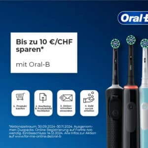 10€ Cashback auf Oralb elektrische Zahnbürsten