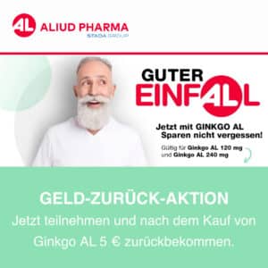 Ginkgo AL 40 mg/-80 mg/-120 mg/-240 mg Filmtabletten - 5€ Cashback