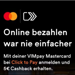 5€ Für Click To Pay Erstanmeldung über VimPay