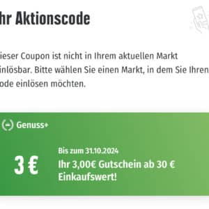 EDEKA App 3€ nur im Rhein-Ruhr Gebiet bis 31.10.24