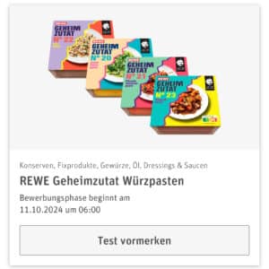 REWE Produkttest - REWE Geheimzutat Würzpasten