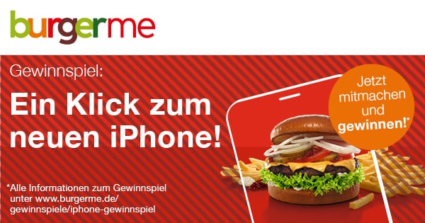 iPhone 16 gewinnen: Burger bestellen und teilnehmen