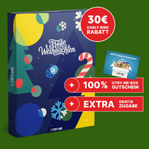 🎄 XL Adventskalender von UTRY.ME - mit hochwertigen Produkten namhafter Hersteller + 100% Gutschein