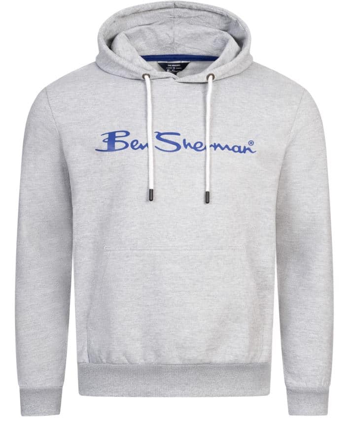 Grauer Hoodie mit Aufschrift 