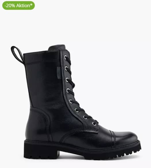 Schwarze Lederboots von Bench