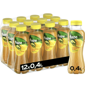 🍋 🍑 Fuze Tea Schwarzer Tee Zitrone oder Pfirsich (12 x 400 ml)