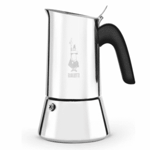 Bialetti - New Venus Induction, Edelstahl Herd Espresso-Kaffeemaschine, Geeignet für Alle Herdarten, 6 Tassen