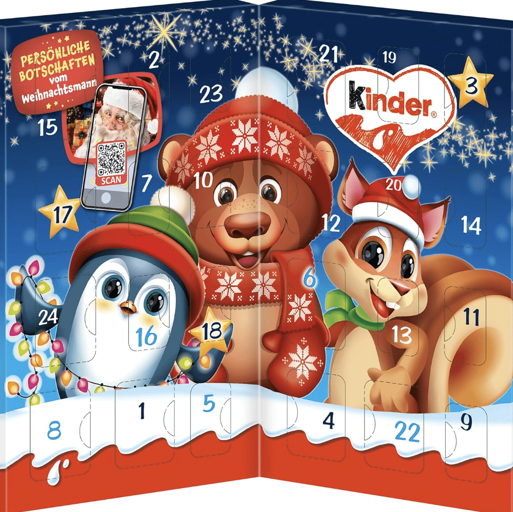 🎄 kinder Mix Tisch-Adventskalender