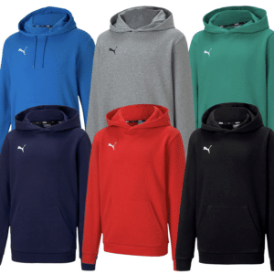 3x PUMA teamGOAL 23 Casuals Kinder Hoody mit Kängurutasche Kapuzen-Pullover