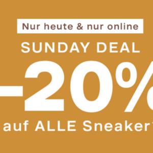 Deichmann: 20% Rabatt auf alle Sneaker