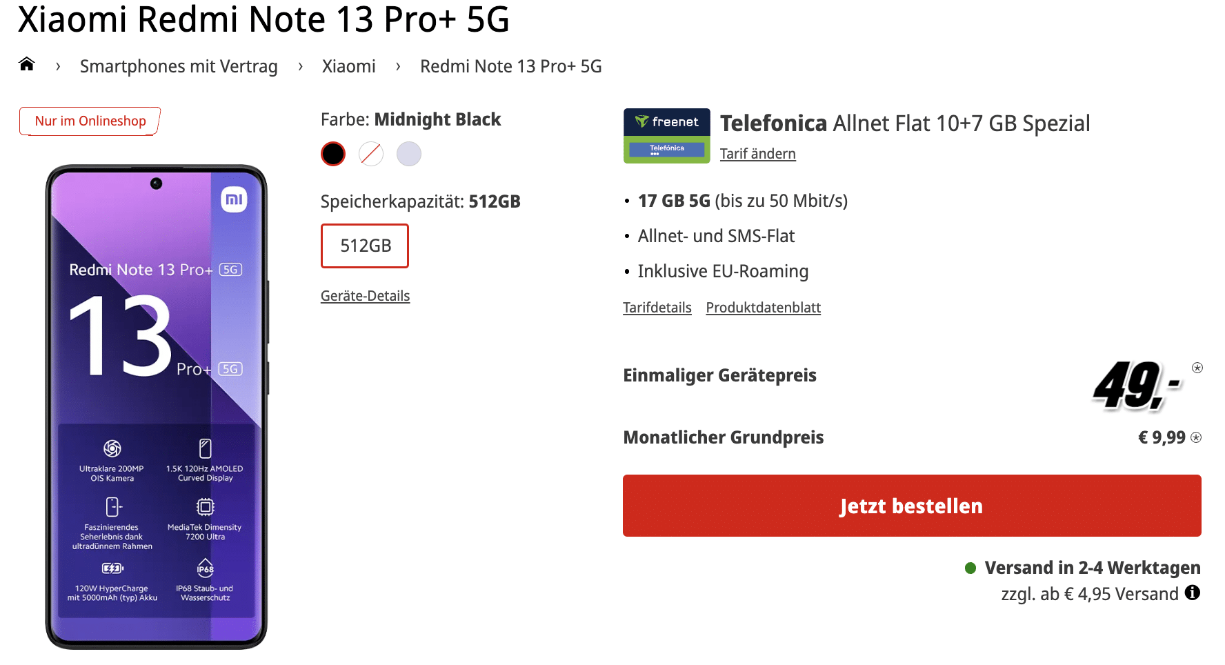 Xiaomi Redmi Note 13 Pro+ 5G