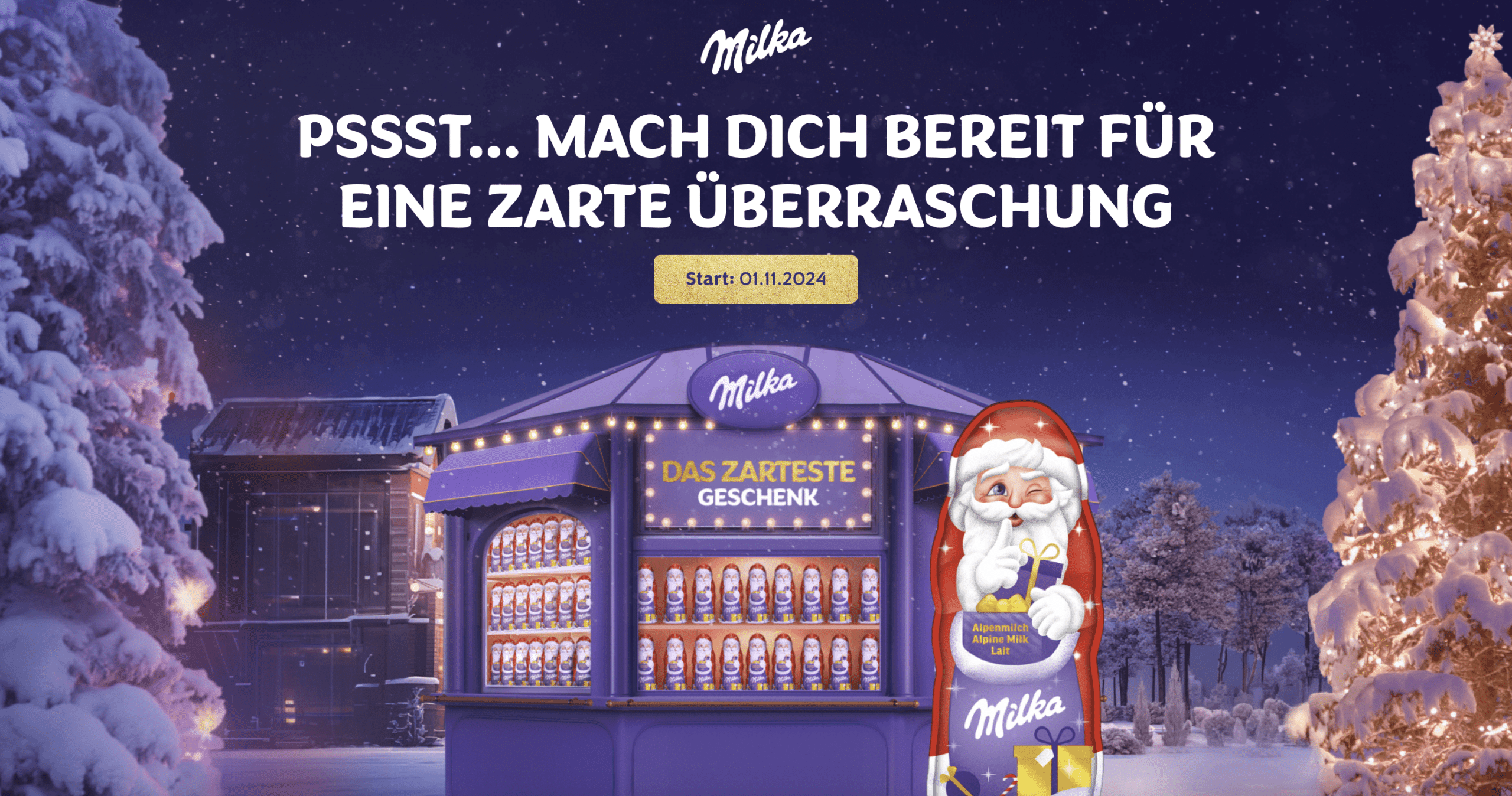 gratis Milka Weihnachtsmann