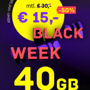 eff. 12,92€ mtl. 🌞 40GB LTE Telekom Allnet-Flat für 15€ mtl. + 50€ Wechselbonus + 0,00€ AG (mit 5G für 18€ mtl. | HIGH-Tarif)