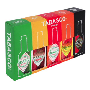 TABASCO Brand Geschenk-Set 5x60ml Glasflaschen mit scharfer Chili-Sauce 🔥🌶️