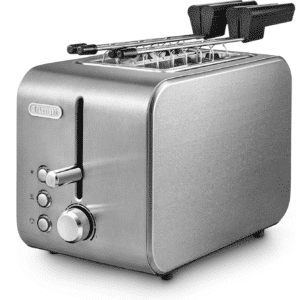 🍞 De'Longhi CTX2203.S Toaster mit integrierter Zange und abnehmbarem Grillrost für 45,20€ (statt 77€)