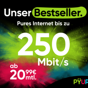 🤑 200€ Bonus für PYÜR 250er &amp; 500er mit TV Tarif 😎 inkl. GRATIS WLAN-Router und TV-Box 🤩 ab dauerhaft 20,99€ mtl.