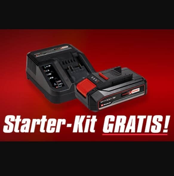 Einhell Starter-Kit gratis bei Kauf eines X-Change-Gerätes &#043; Gratis-Versand