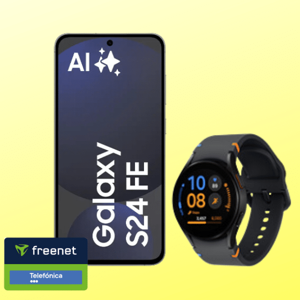 Thumbnail Eff. Gratis! 🙌  Samsung Galaxy S24 FE (128GB) für 49€ + GRATIS: Galaxy Watch FE + 15GB LTE Allnet für 19,99€/Monat (Freenet Telefonica)