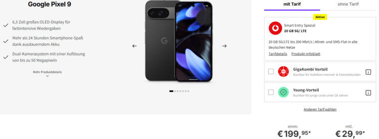 Google Pixel 9 Allnet-Flat