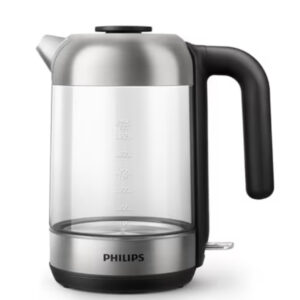 Wasserkocher Philips Series 5000, HD9339/80 1,7 Liter, 2200 Watt, Glas, silber für 29,99€ (statt 47,54€)