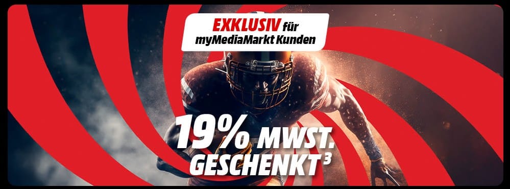 MediaMarkt Banner: 19% MwSt. geschenkt - exklusiv für MediaMarkt Kunden