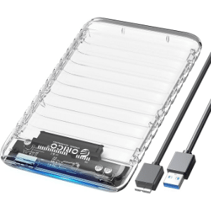 Orico Festplattengehäuse 2,5 Zoll (USB 3.0, 7-9,5mm SATA I II III HDD/SSD, unterstützt 6 TB) für 5,99 €