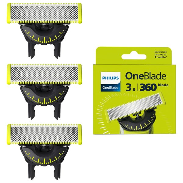 Nur 6,45€ pro Klinge! 🪒 Dreierpack Philips OneBlade 360 Ersatzklingen - für alle OneBlade und OneBlade Pro Modelle! 🤩